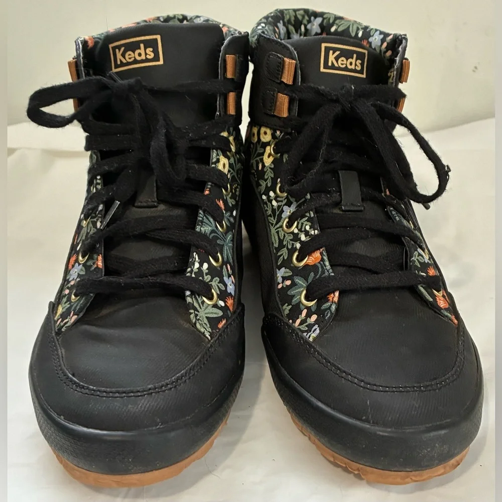KEDS X RIFLE PAPER CO. SNEAKERS SCOUT IV LOTTIE HIGH TOP WATER REPELLENT - Picture 3 of 14